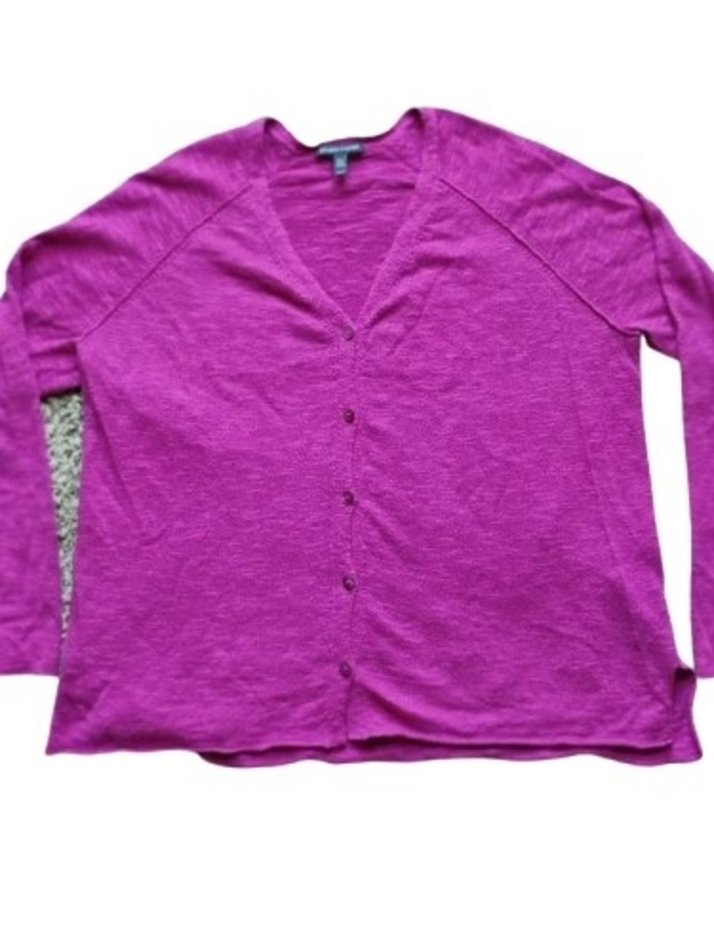 New without tags Pink Linen Cotton Blend Cardigan Top Medium